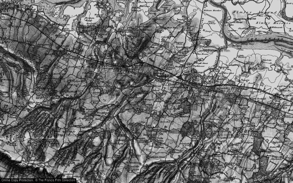 Old Map of Chestnut Street, 1895 in 1895