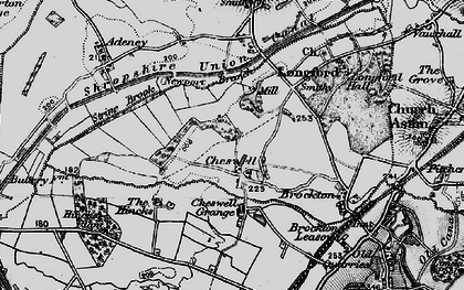 Old map of Cheswell in 1897