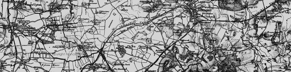 Old map of Cheswell in 1897