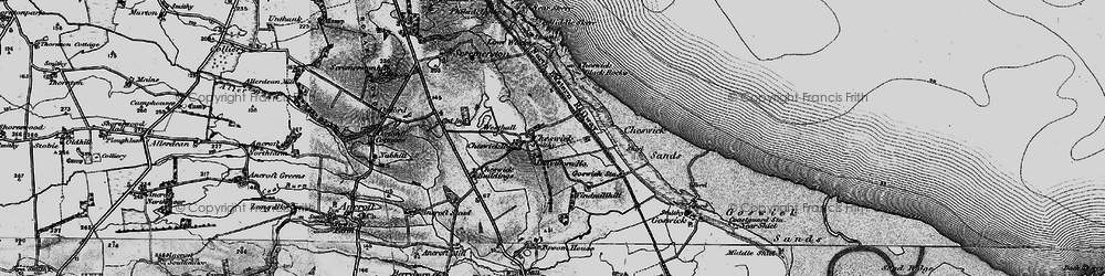 Old map of Windmill Hill in 1897