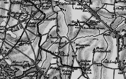 Old map of Cheswick Green in 1899
