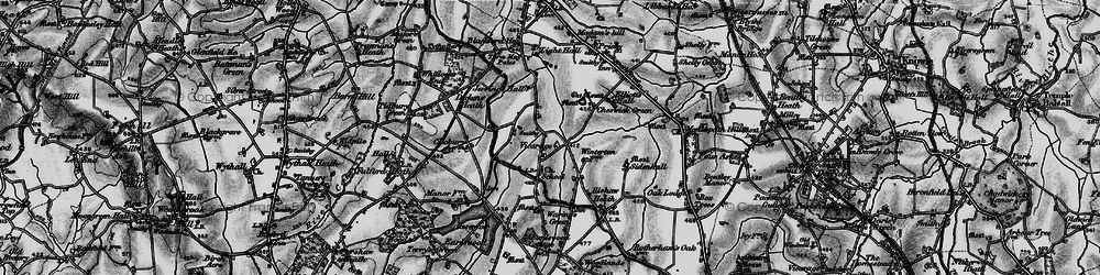 Old map of Cheswick Green in 1899
