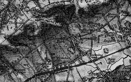 Old map of Chevening in 1895