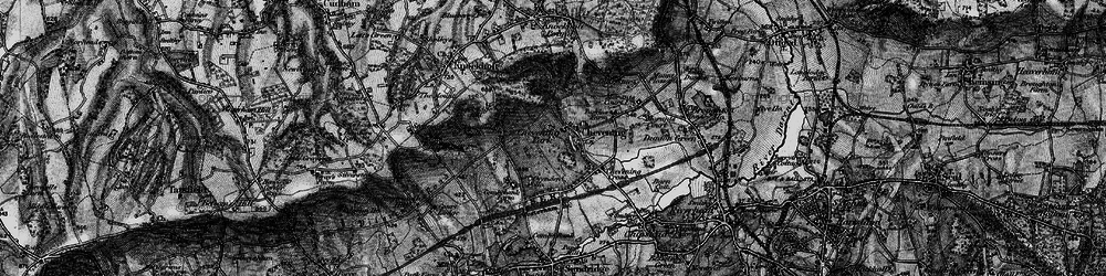 Old map of Chevening in 1895