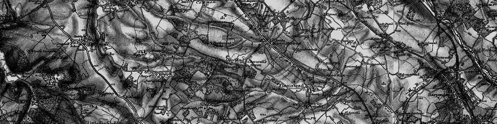 Old map of Cheverell's Green in 1896