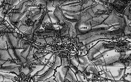 Old map of Chew Magna in 1898