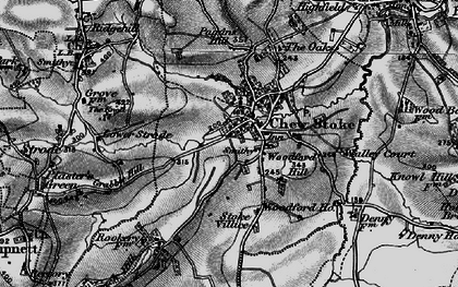 Old map of Woodford Hill in 1898
