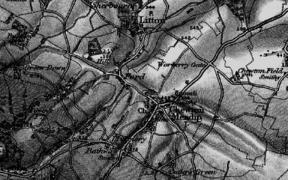 Old map of Chewton Mendip in 1898