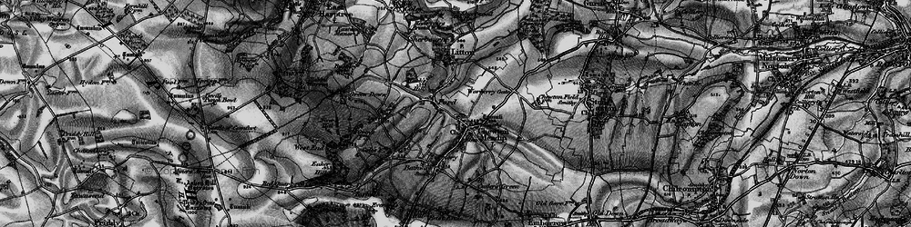 Old map of Chewton Mendip in 1898