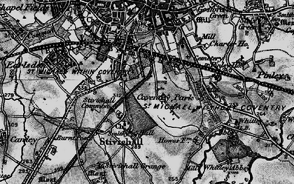 Old map of Cheylesmore in 1899