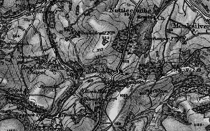 Old map of Chidgley in 1898