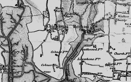 Old map of Chidham in 1895