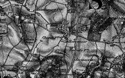 Old map of Chieveley in 1895