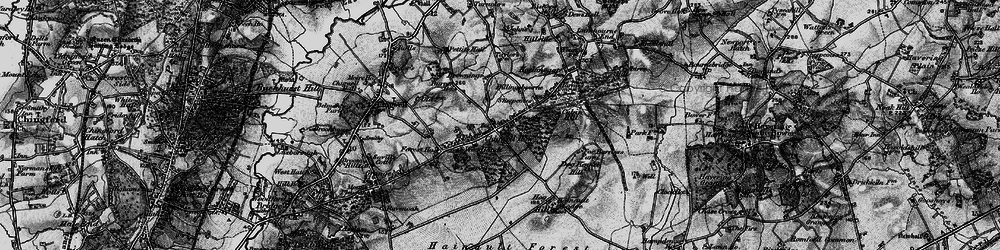 Old map of Chigwell Row in 1896