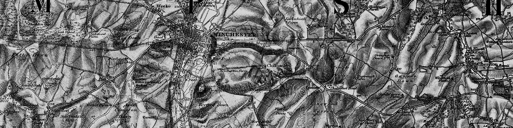 Old map of Temple Valley in 1895