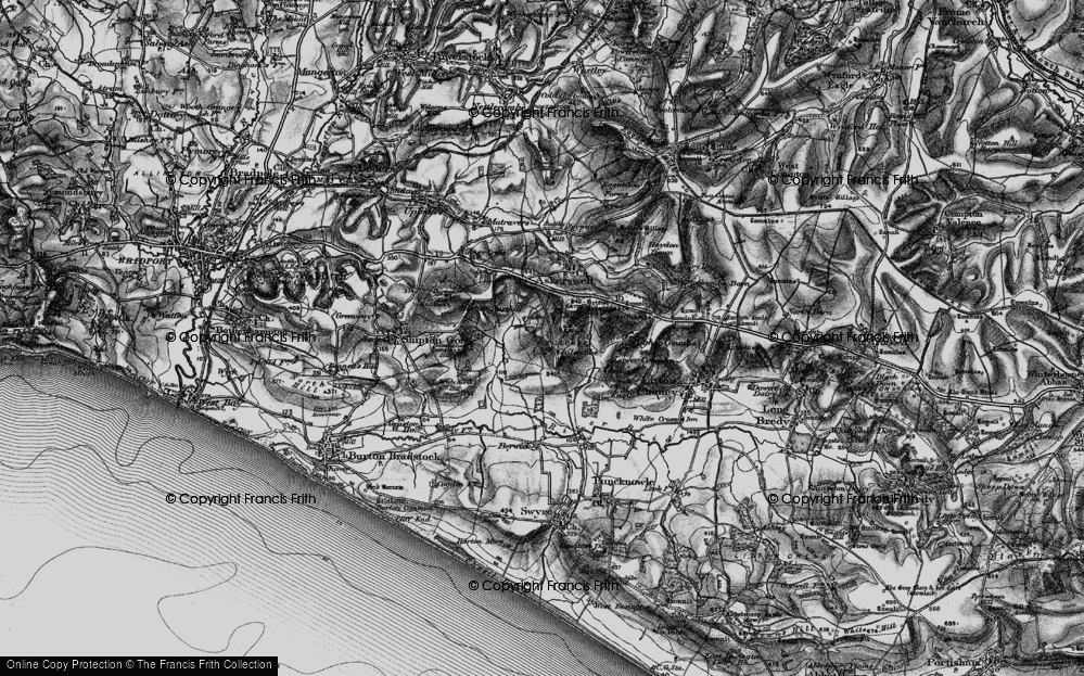 Old Map of Chilcombe, 1897 in 1897