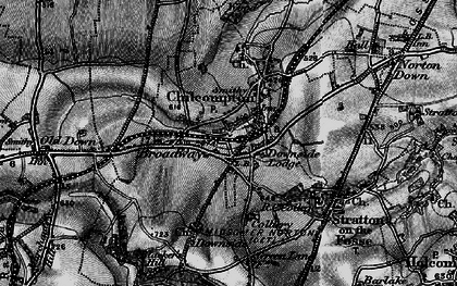 Old map of Chilcompton in 1898