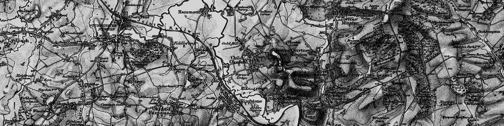 Old map of Child Okeford in 1898