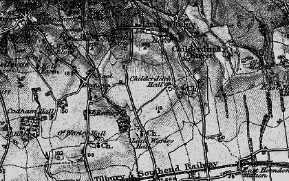 Old map of Childerditch in 1896