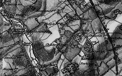 Old map of Childwick Bury in 1896