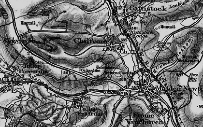 Old map of Chilfrome in 1898