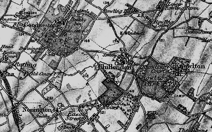 Old map of Chillenden in 1895