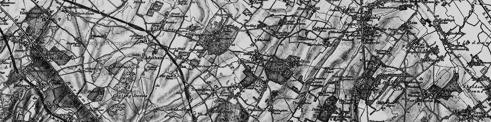 Old map of Chillenden in 1895