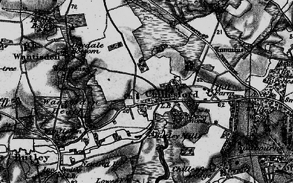Old map of Butley Mills in 1895