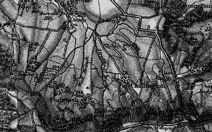 Old map of Chillington in 1898