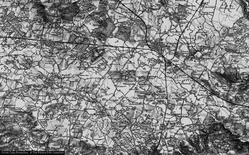Old Map of Chilmington Green, 1895 in 1895