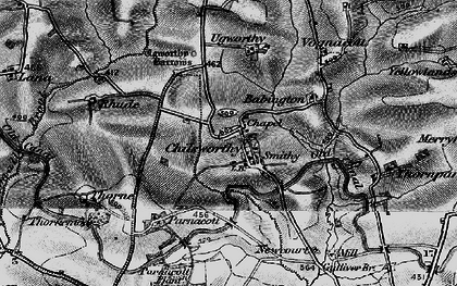 Old map of Chilsworthy in 1895