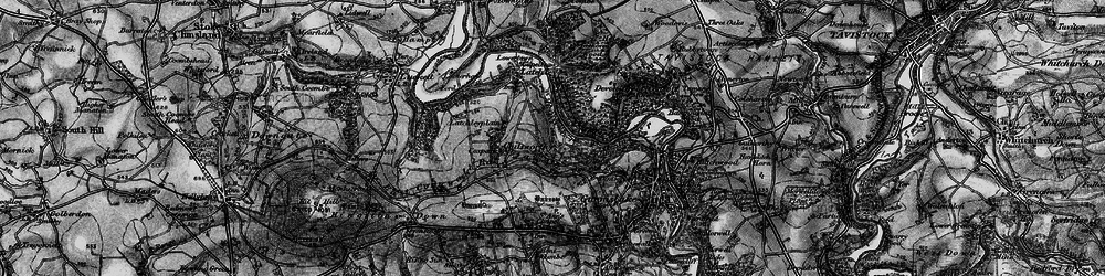 Old map of Blanchdown Wood in 1896
