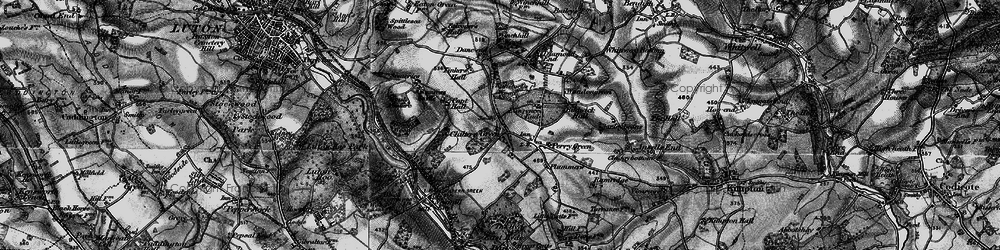 Old map of Chiltern Green in 1896