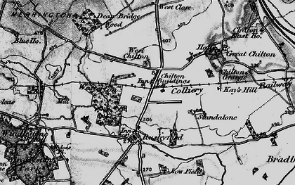Old map of Chilton in 1897