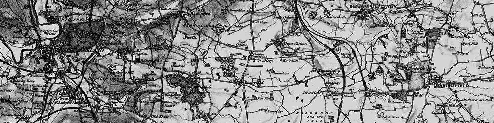 Old map of Chilton in 1897