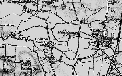 Old map of Chilton Cantelo in 1898