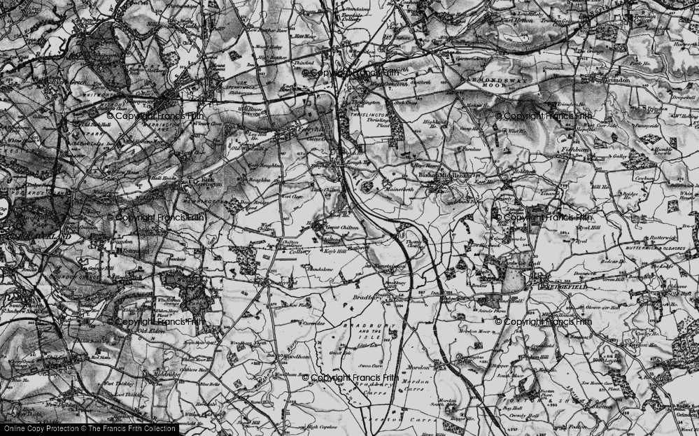 Old Map of Chilton Lane, 1897 in 1897