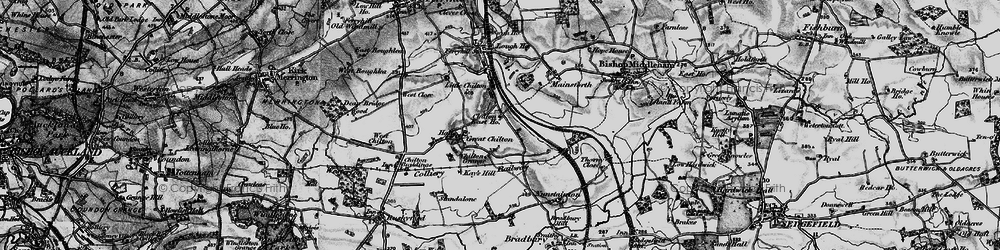 Old map of Chilton Lane in 1897