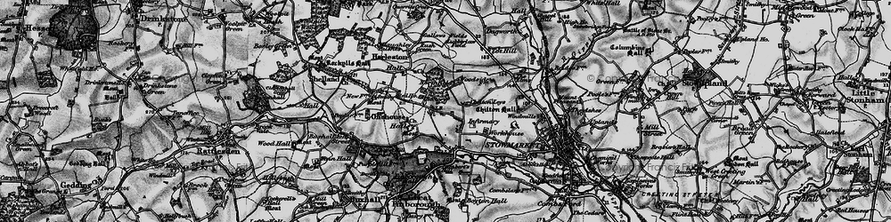 Old map of Chilton Leys in 1898