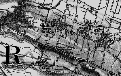 Old map of Chilton Polden in 1898