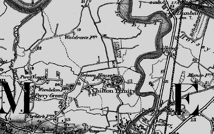 Old map of Chilton Trinity in 1898