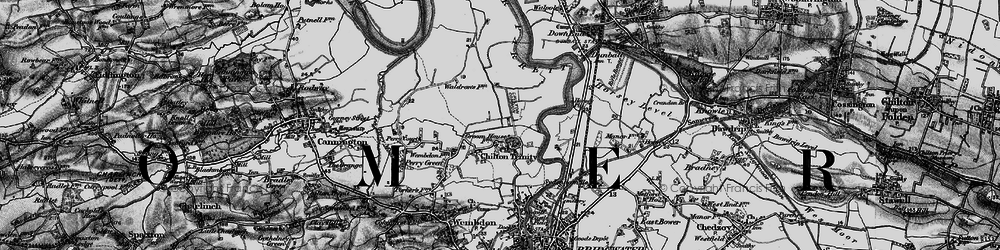 Old map of Chilton Trinity in 1898