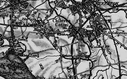 Old map of Chilvers Coton in 1899