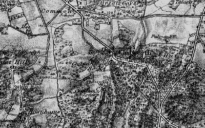 Old map of Chilworth Old Village in 1895