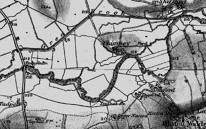 Old map of Chimney in 1895