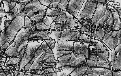 Old map of Chimney Street in 1895