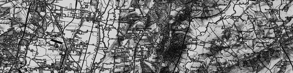 Old map of Chingford in 1896