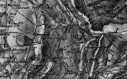 Old map of Chinley Head in 1896