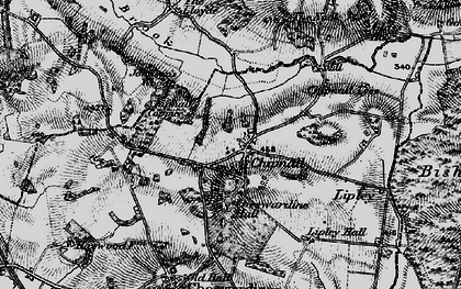 Old map of Chipnall in 1897