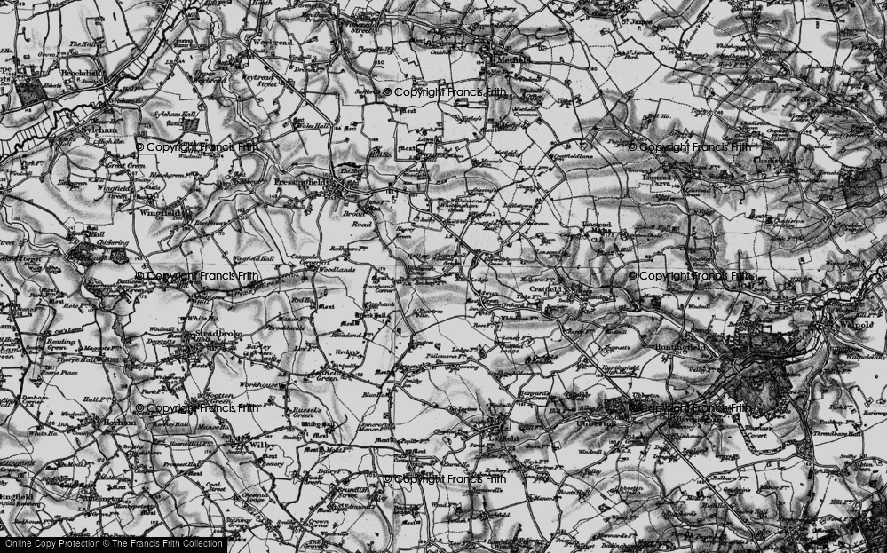 Old Map of Chippenhall Green, 1898 in 1898